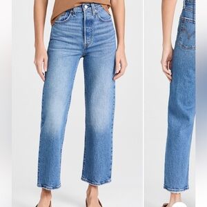 Levi's Ribcage Straight Ankle Jeans (27)